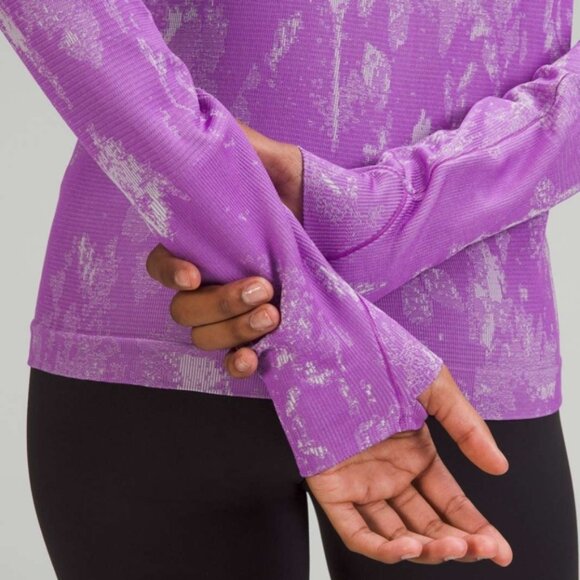 Lululemon Swiftly Tech Long Sleeve Shirt 2.0 *Race Length Shadow Bloom Moonlit - Picture 4 of 10